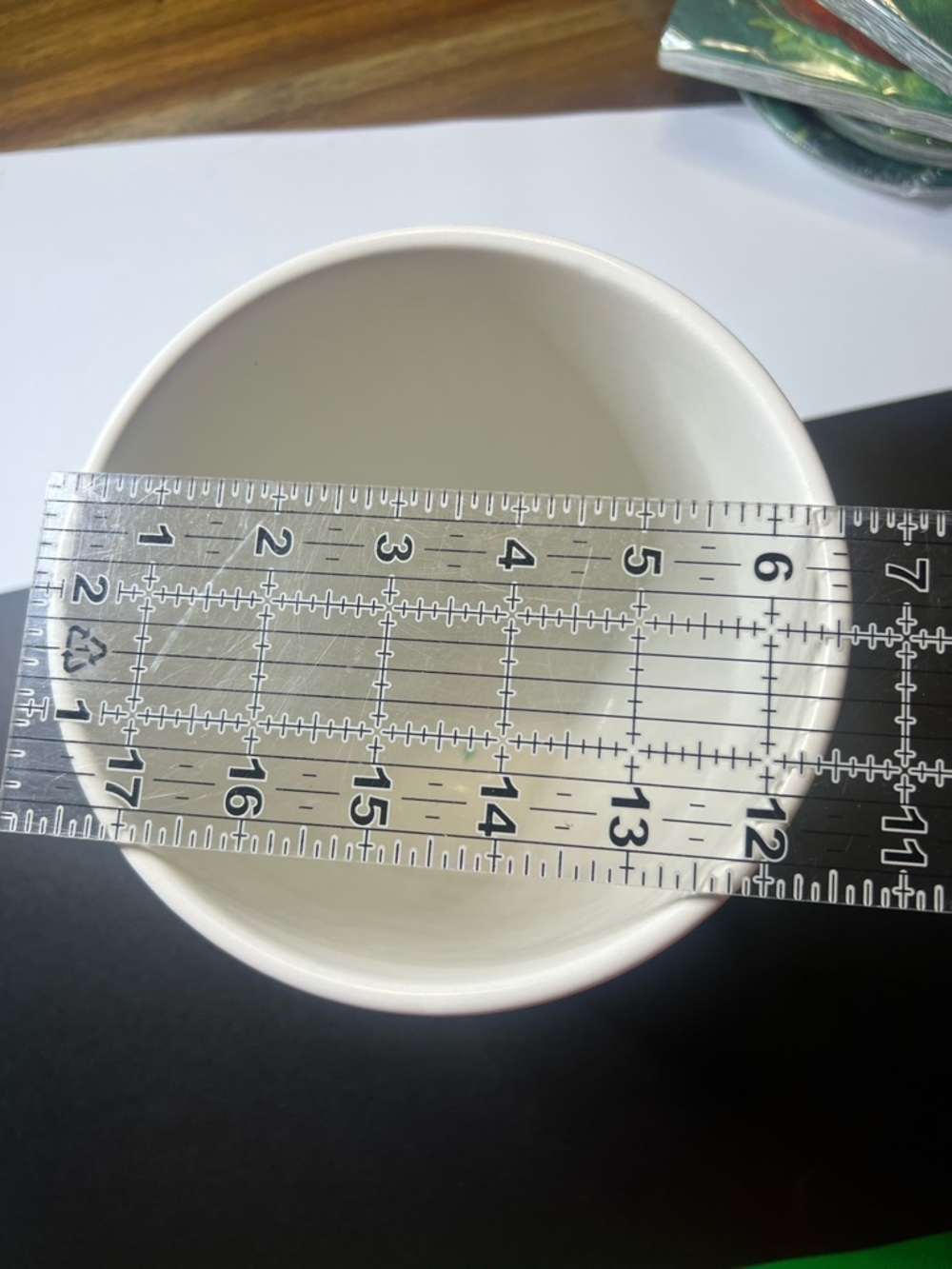White Ribbed Ceramic Planter - Picture 3 of 5